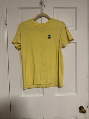Artist Union Clothing Co. Yellow Pineapple Patch Crew Neck Tee